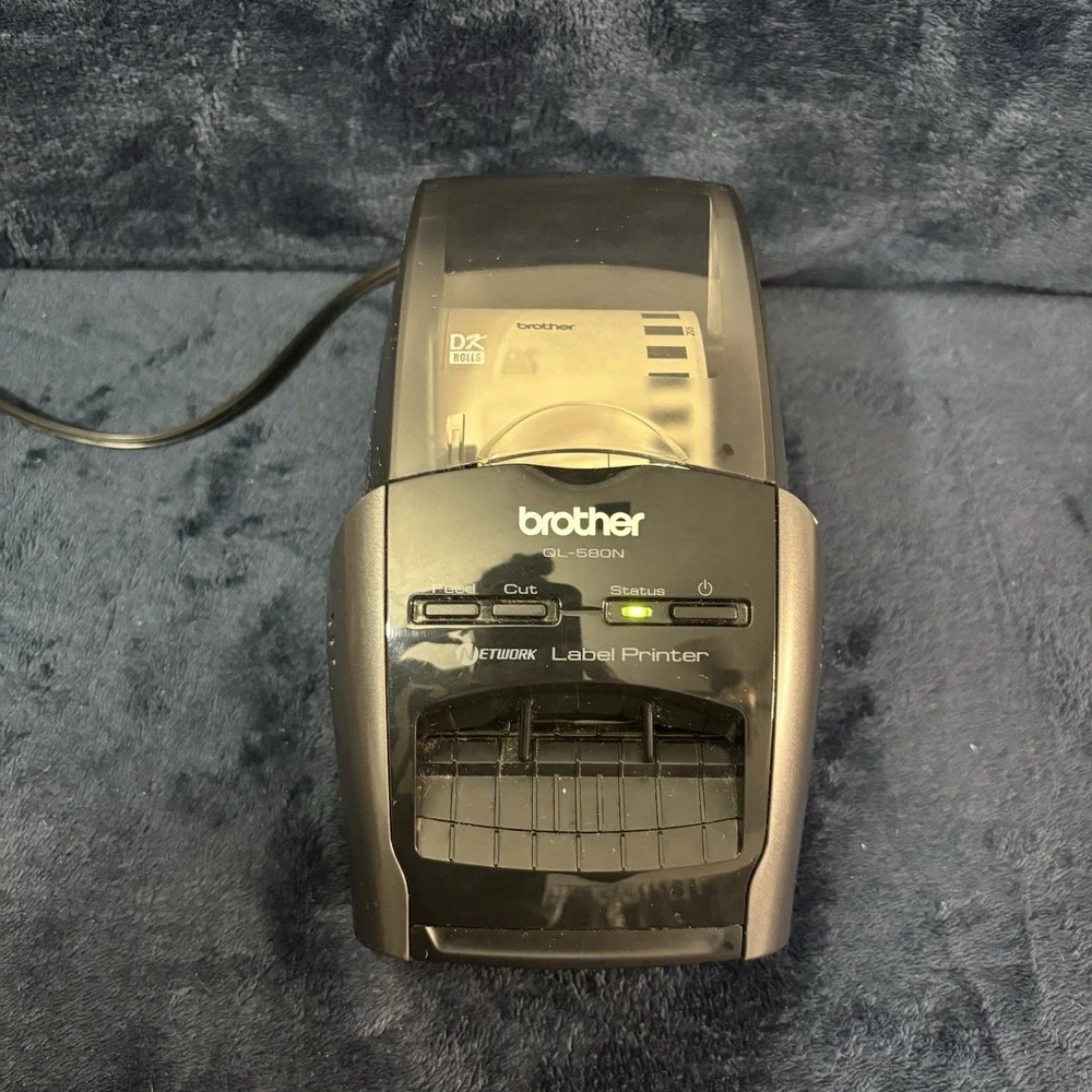 brother QL-580N Professional Label Printer W/ Power & Printer Plug